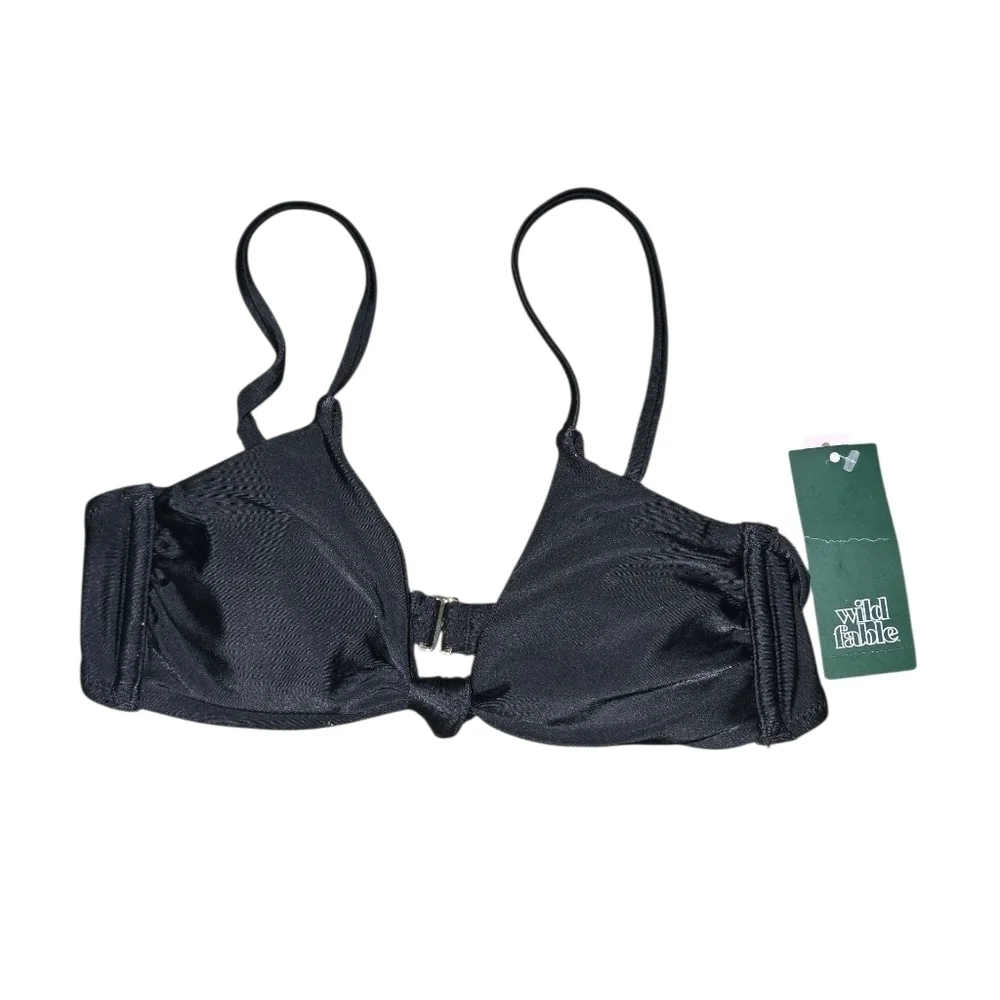Womens Wild Fable Black Bikini Top, XS, Nwt!!! - Picture 1 of 3